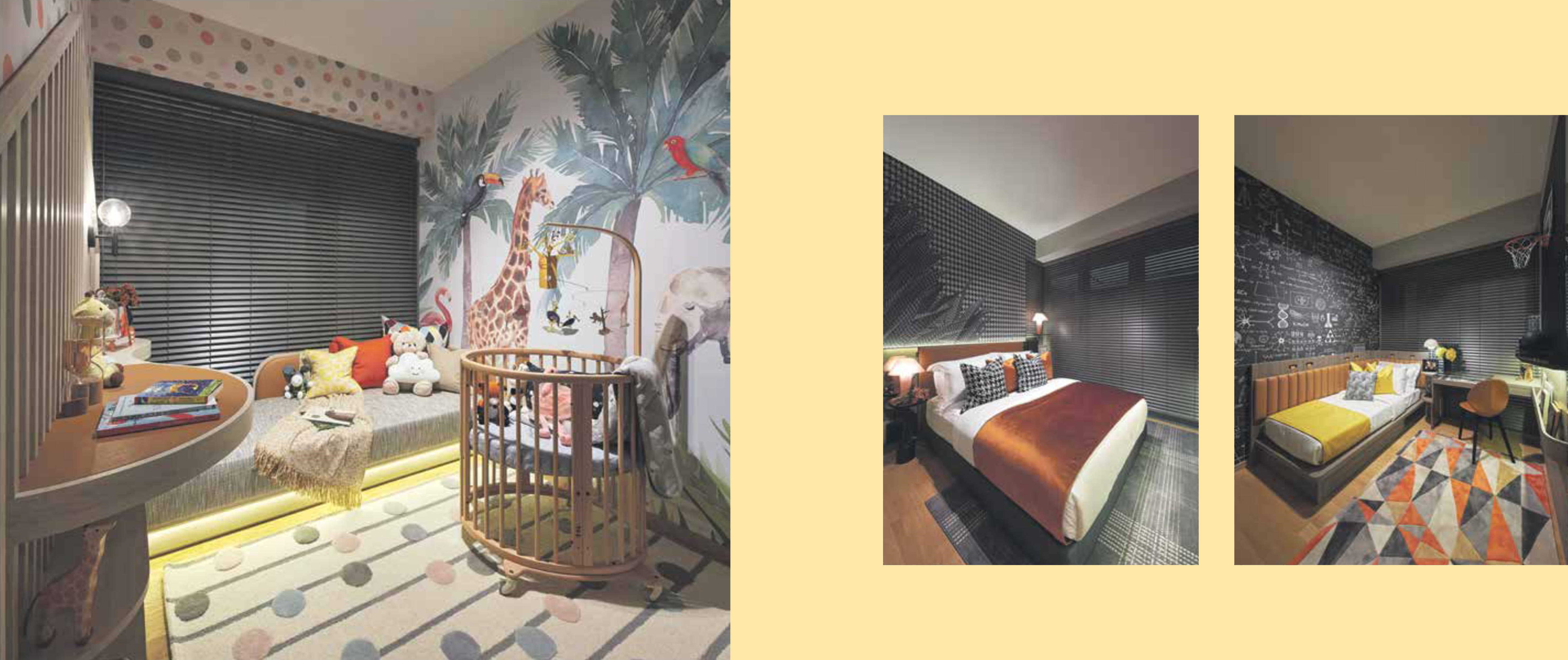 The Gazania - View Of Bedroom 4, Junior Master Bedroom And Bedroom 3