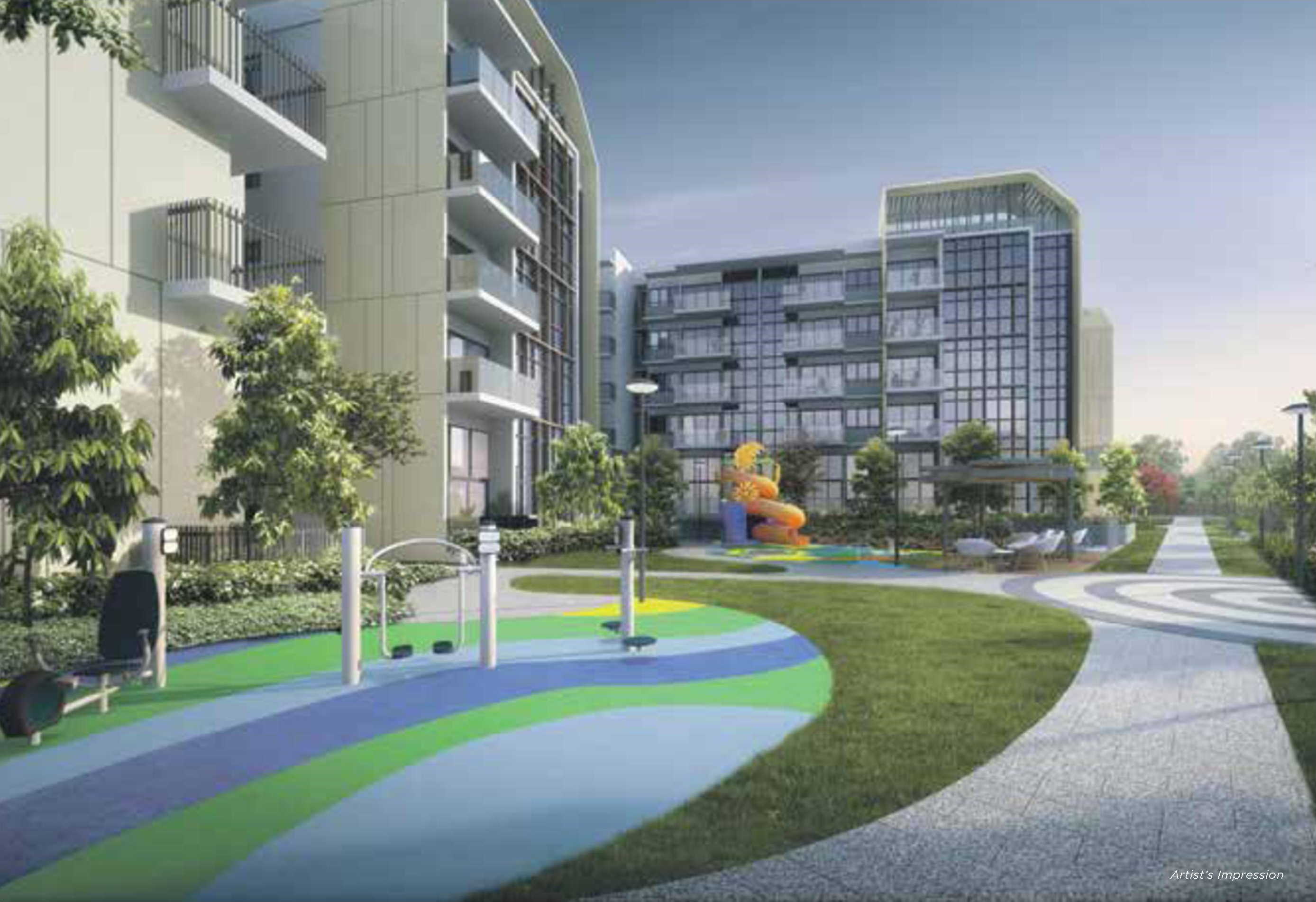 The Gazania - View Of Outdoor Fitness Area, Kids Playground And Pavilion