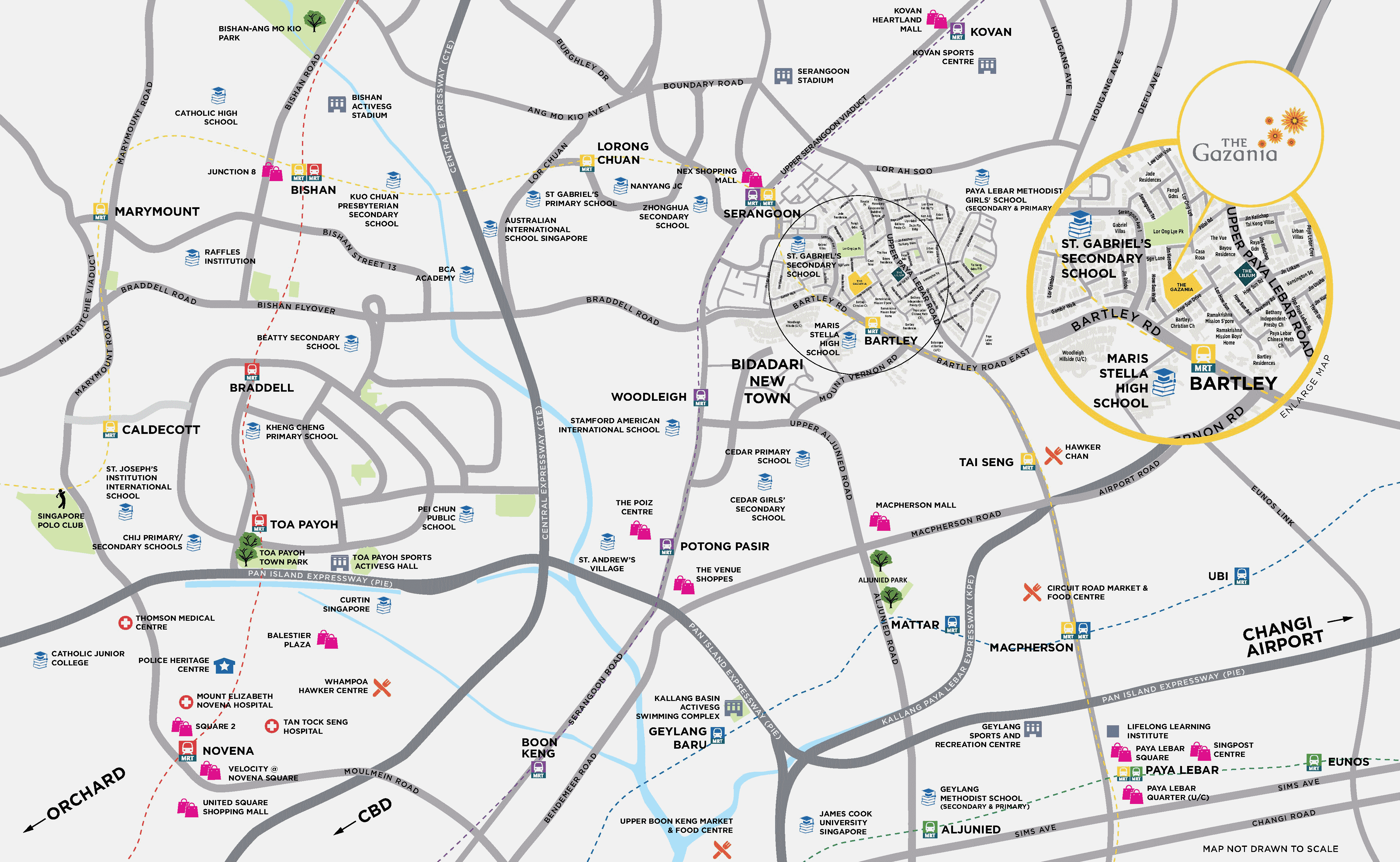 Location of The Gazania